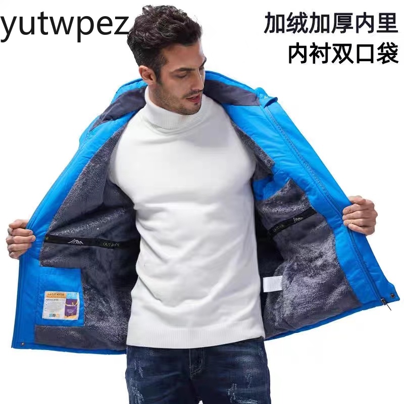 冬のジャケット男性厚く暖かい防水フード付きパーカーコート狩猟 - Outdoor Hunting Fleece のレビューと価格